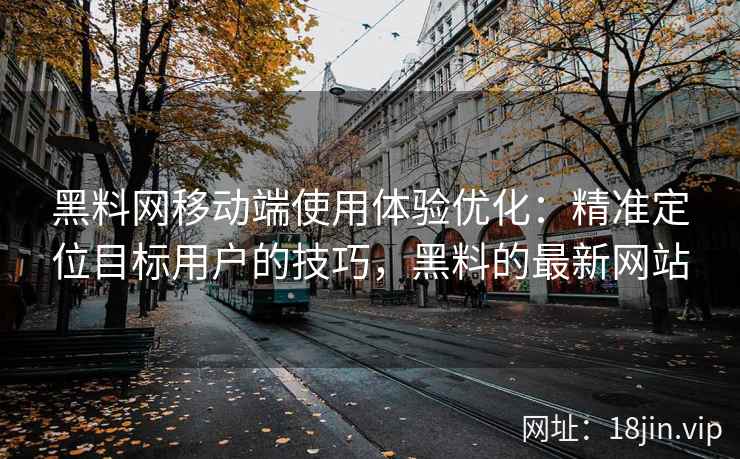 黑料网移动端使用体验优化：精准定位目标用户的技巧，黑料的最新网站