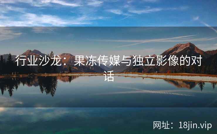 行业沙龙：果冻传媒与独立影像的对话